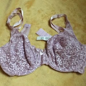 Vintage Bali Lace Desire 3602 Underwire Bra 36C